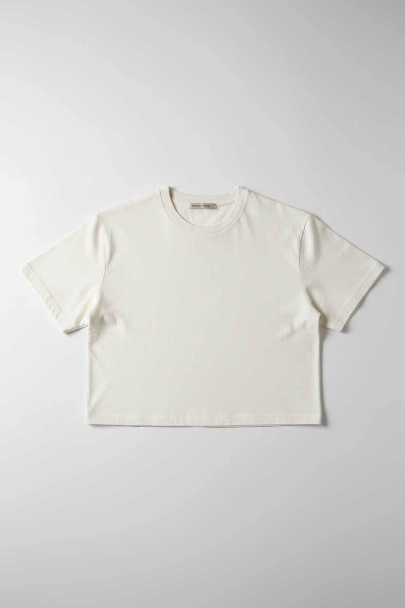 The Minimal Boxy Crop Tee — Minimalist Edition